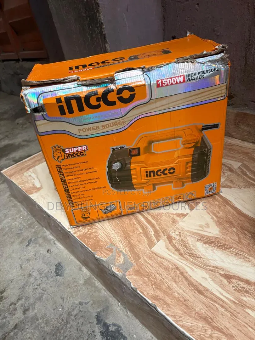 Original Portable Ingco Pressure Washer Machine 1,500w