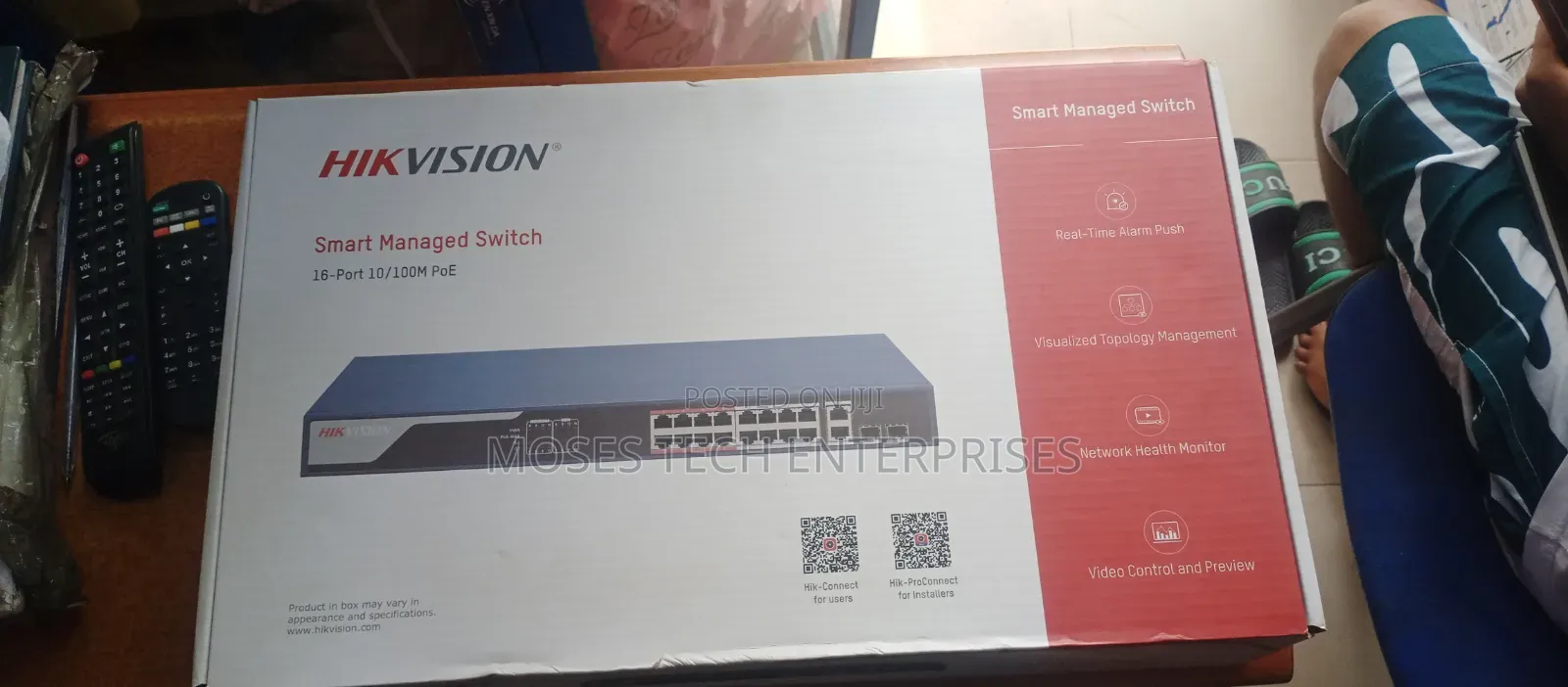 Hikvision Smart Managed Switch 16port 10/100 Poe.