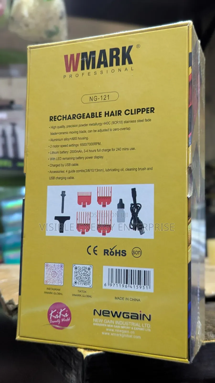 Wmark Professional Rechargeable Hair Clipper(Model Ng-121)