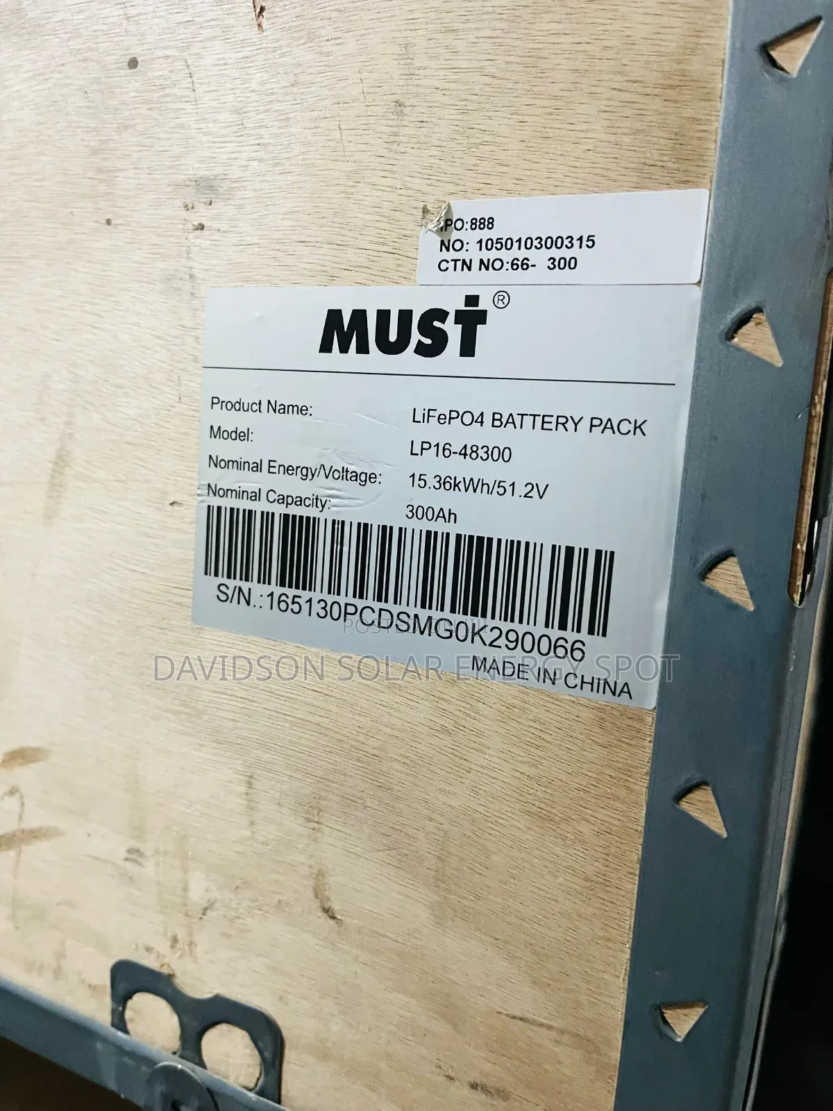 15kwh 48v Must Solar Lithium Ion Battery