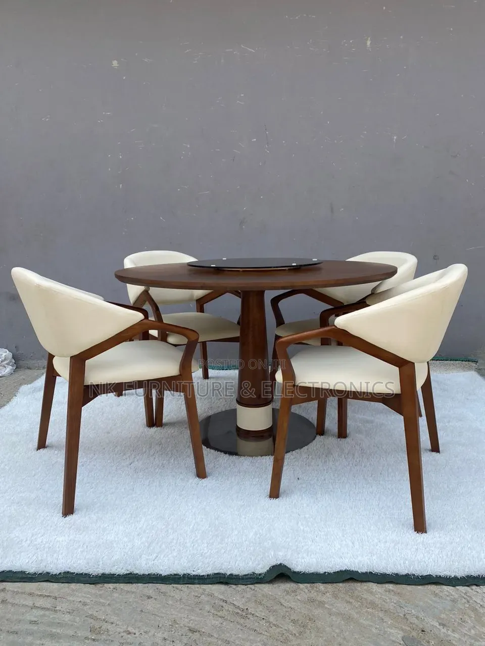 Outstanding Rotating Table Top Dining Set by Four