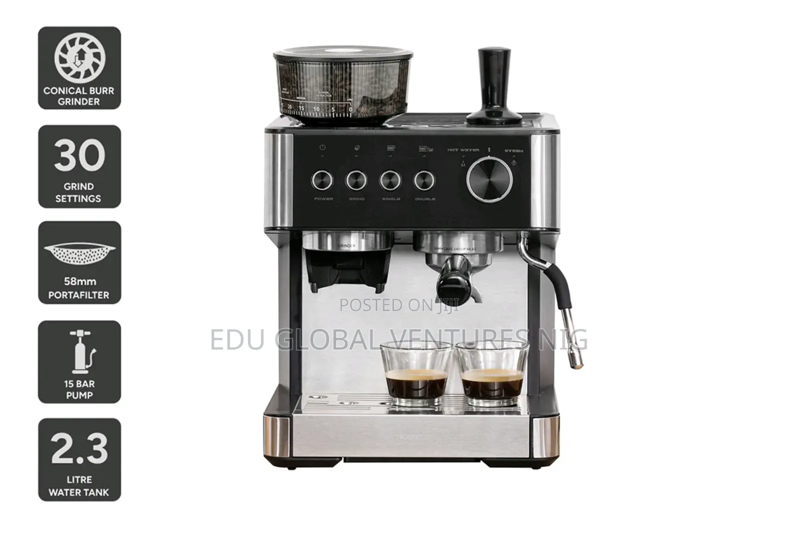 Kogan Espresso Barista Coffee Machine and Grinder
