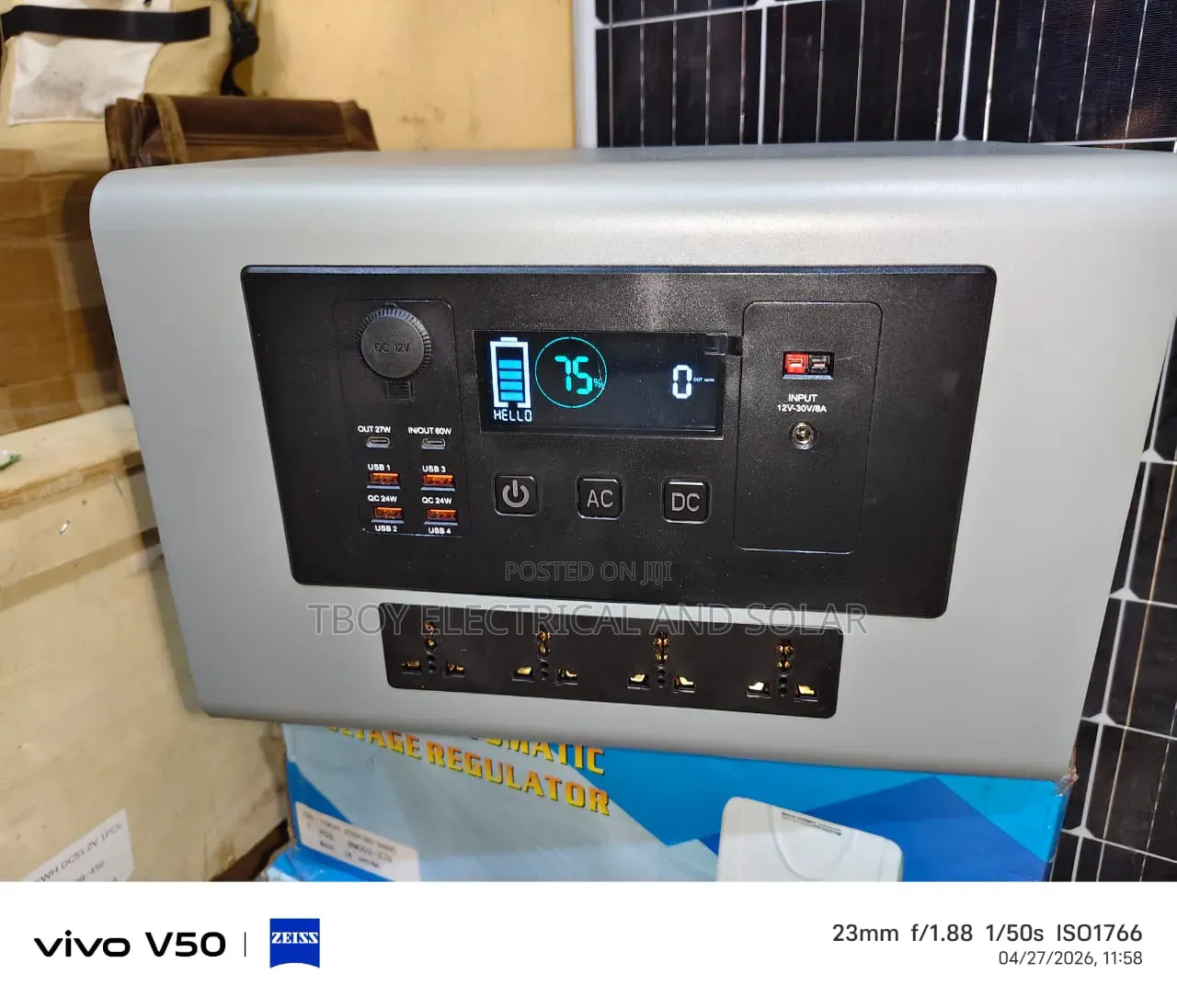 Jordy Ele Solar Generator