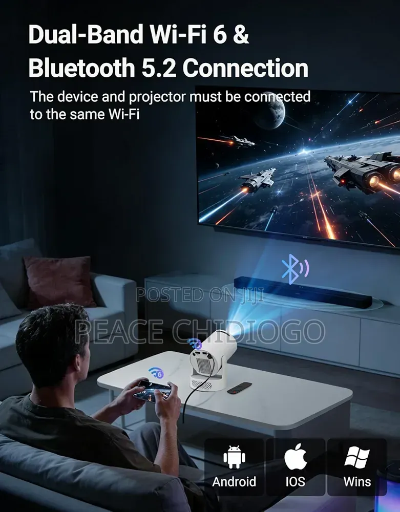 Rechargeable Smart Projector