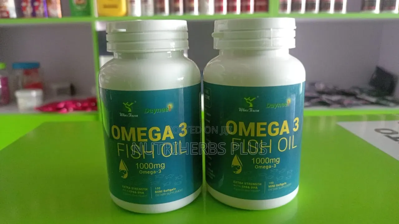 Omega 3 Fish Oil 1000mg : For Heart, Brain and Joint Health(2 Bottles)