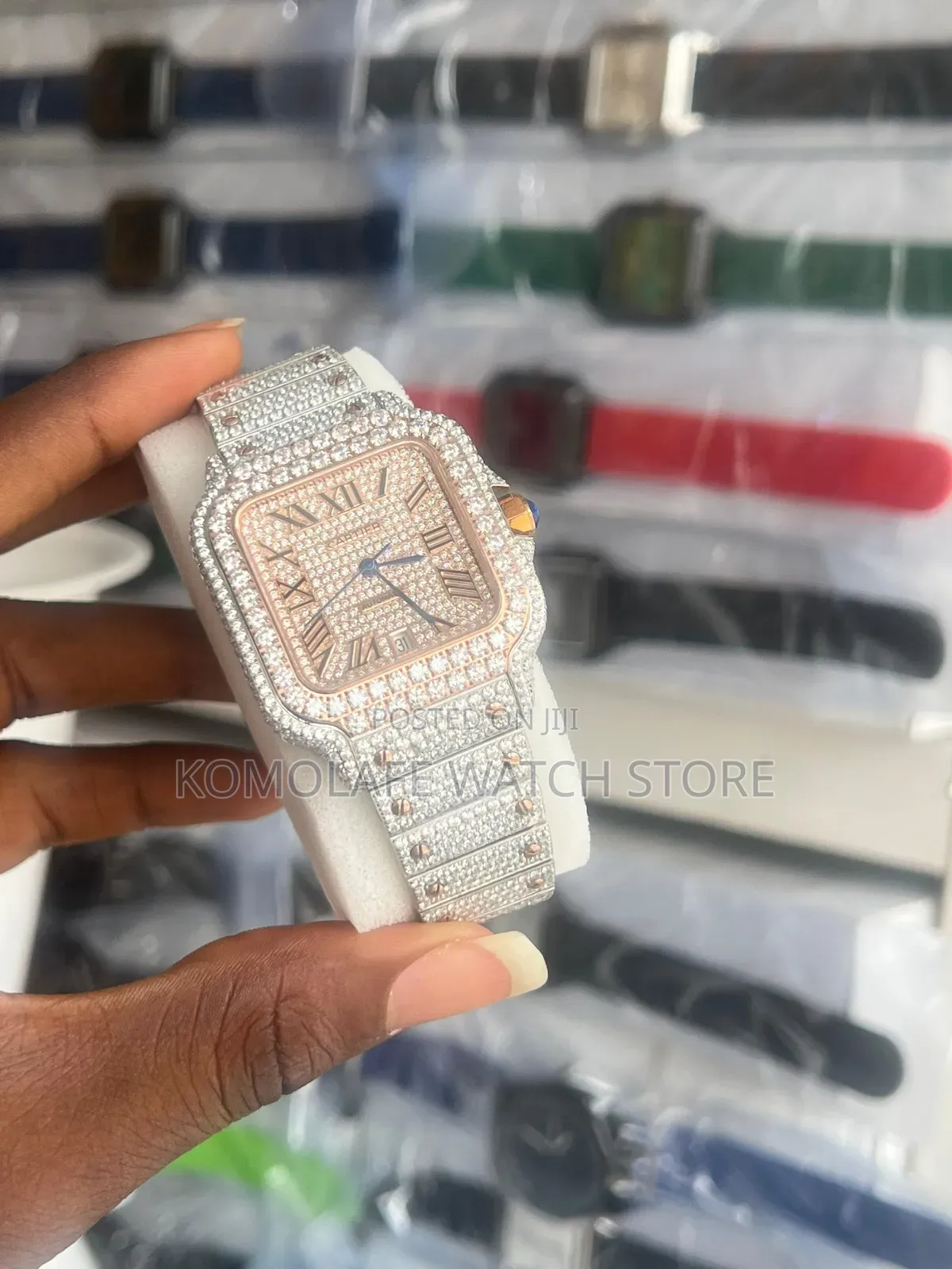 Cartier Automatic Full Moissanite Stone