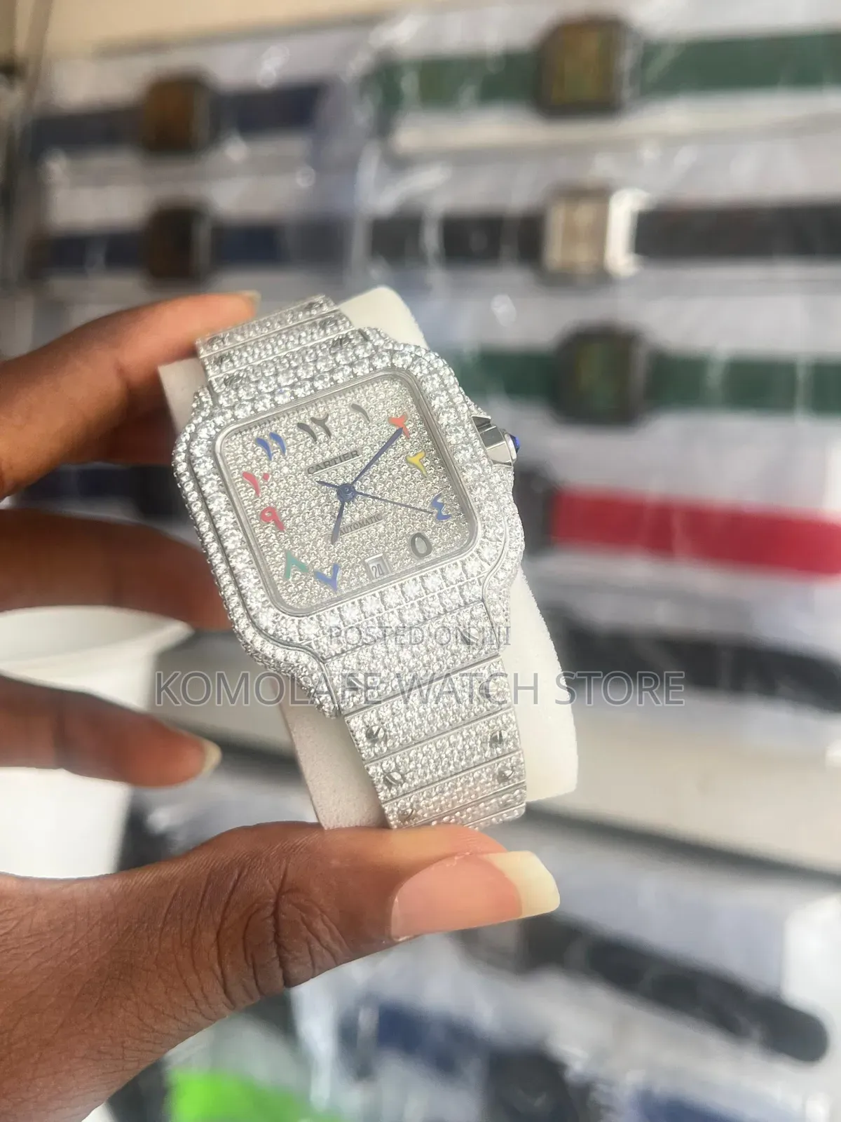 Cartier Automatic Full Moissanite Stone