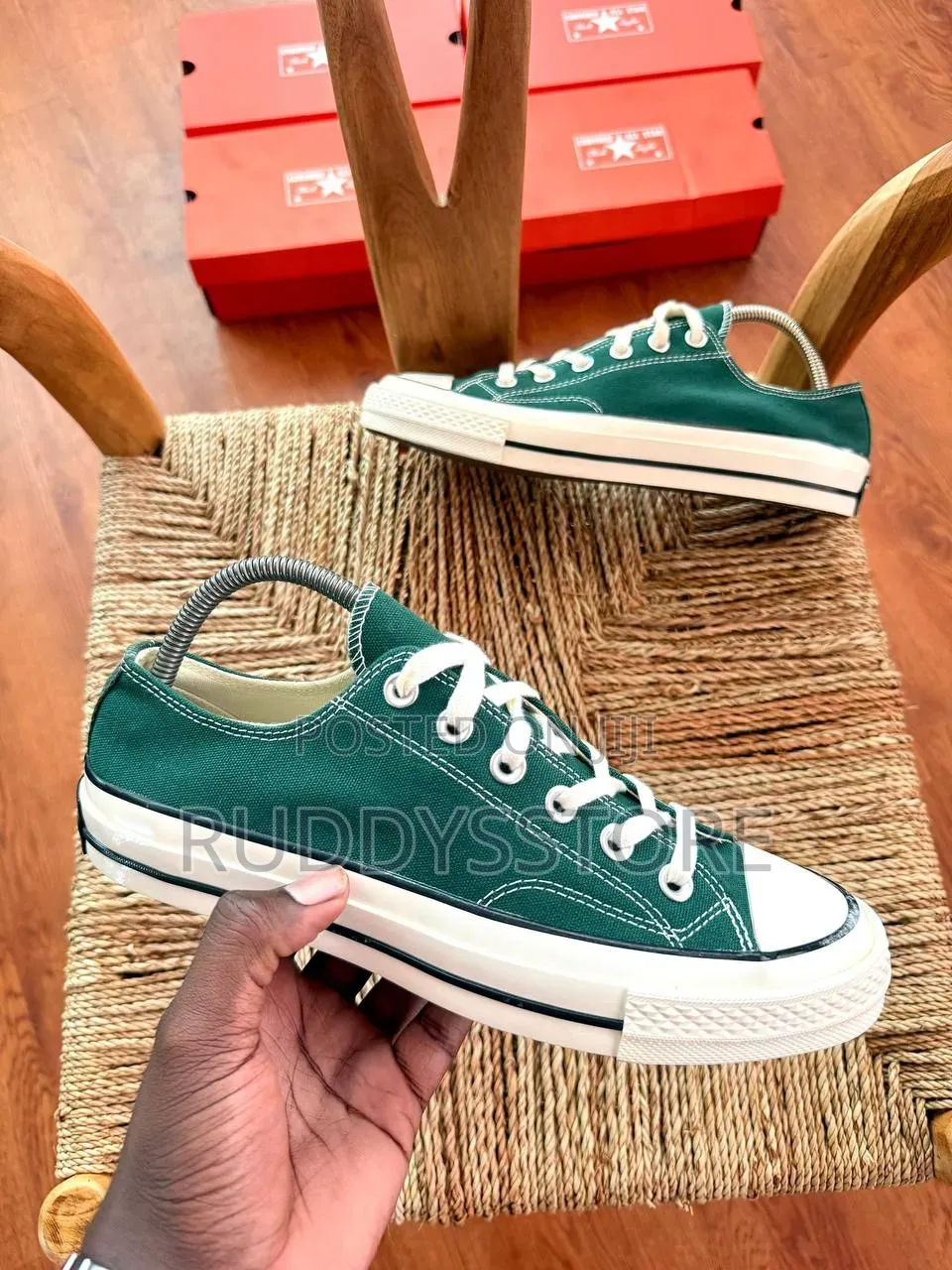 Forest Edge Canvas Sneakers / Buy One Get a Free Sock