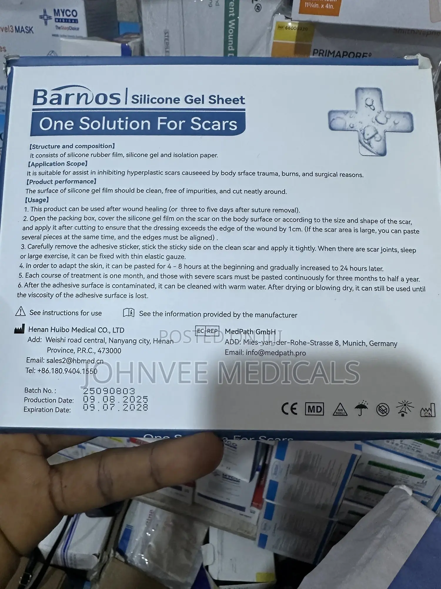 Silicon Scar Sheet Dressing