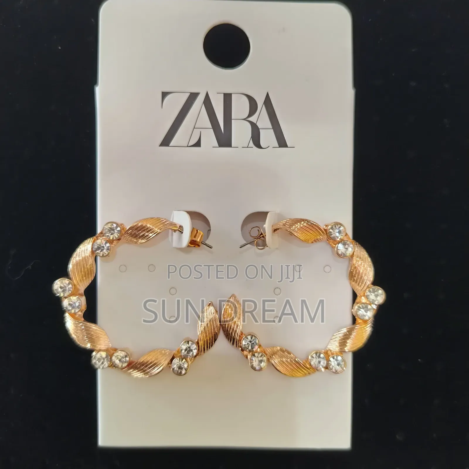 Zara Earrings Vintage Earrings Lady Gift Golden Earring