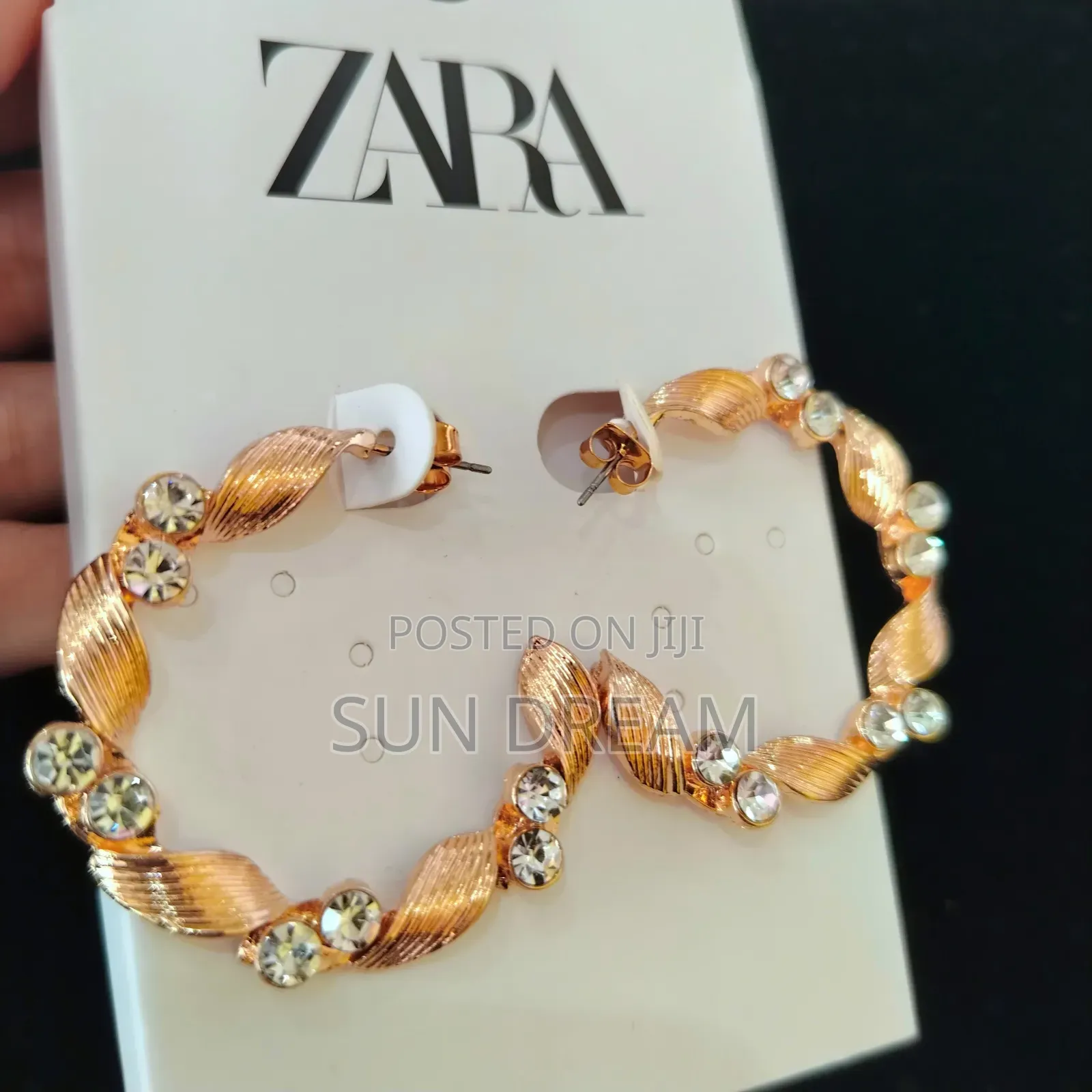 Zara Earrings Vintage Earrings Lady Gift Golden Earring