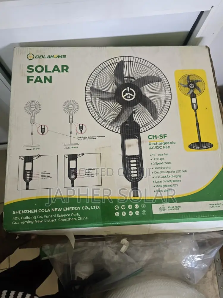 Cola Solar Fan