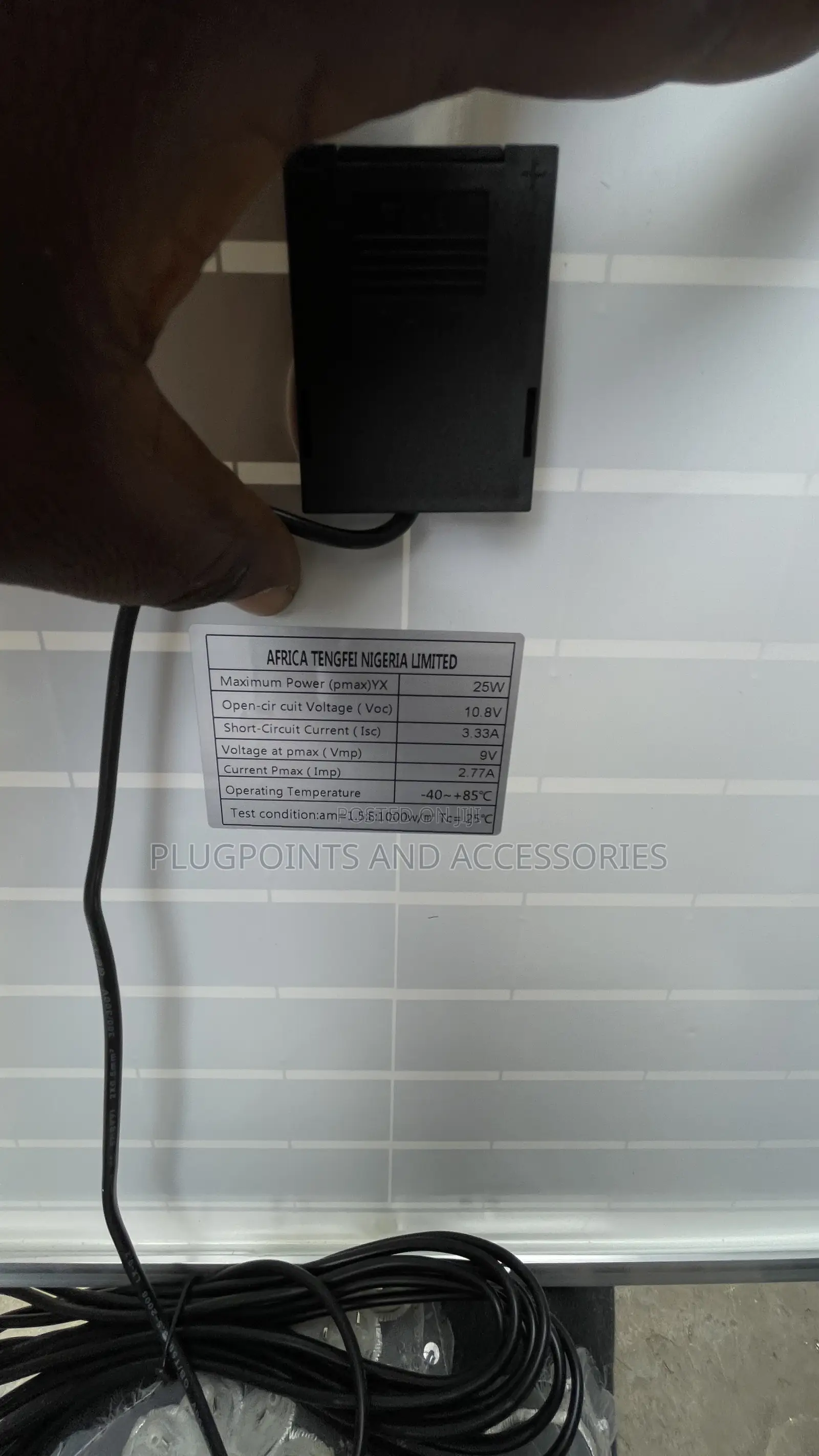 Teng Solar Rechargeable Fan 8000mah
