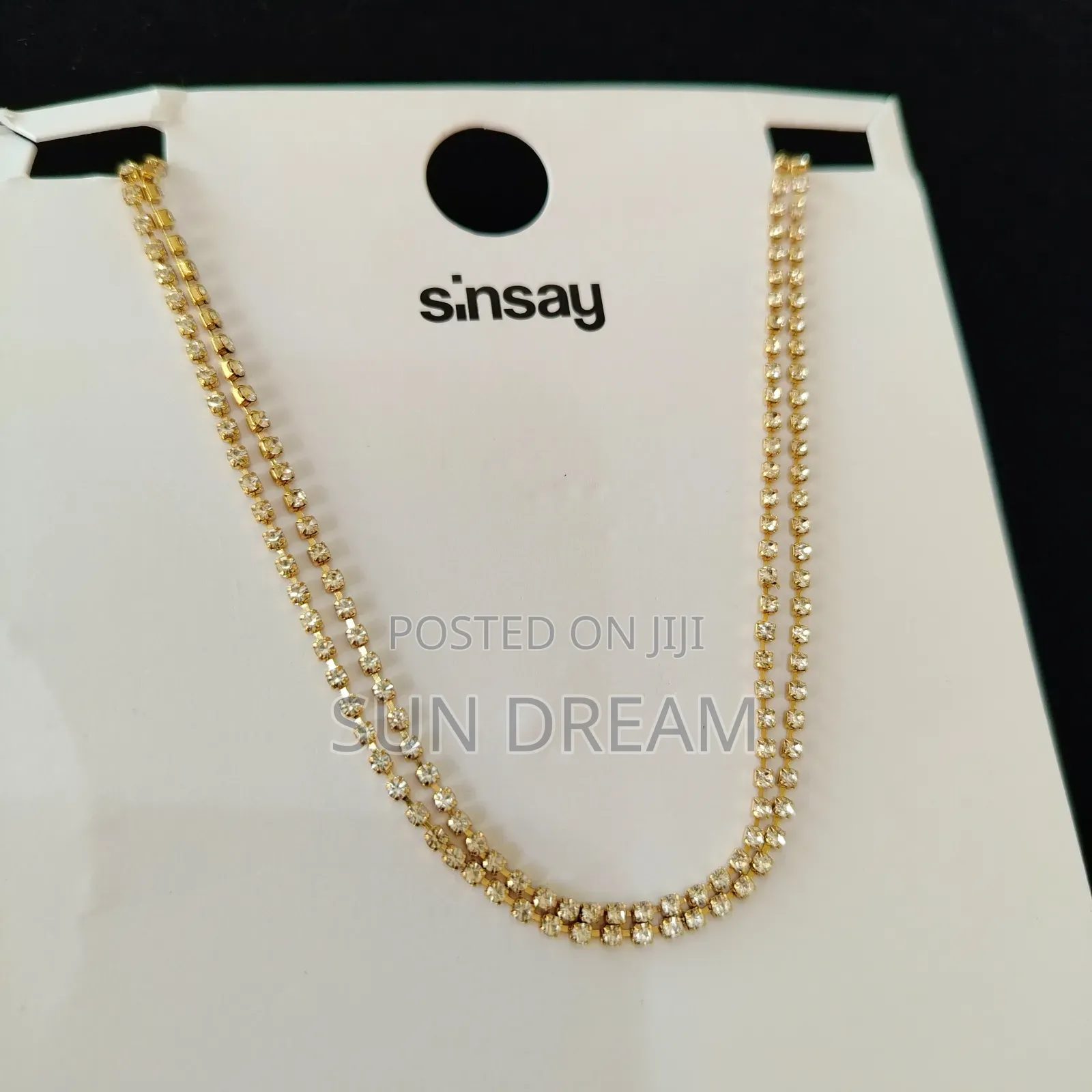 2 Layers Diamond Necklace Lady Necklaces