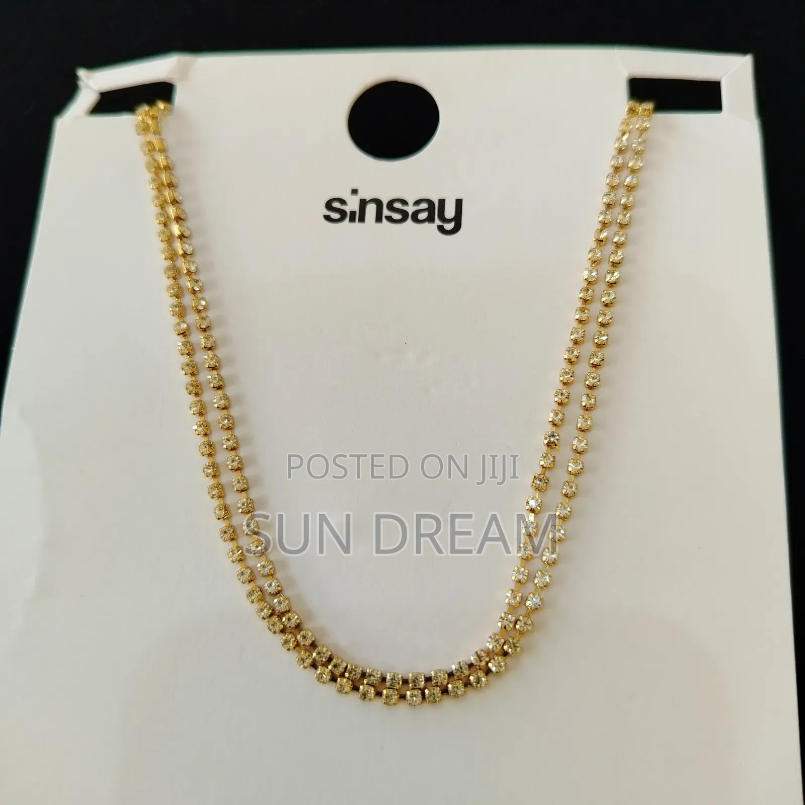 2 Layers Diamond Necklace Lady Necklaces