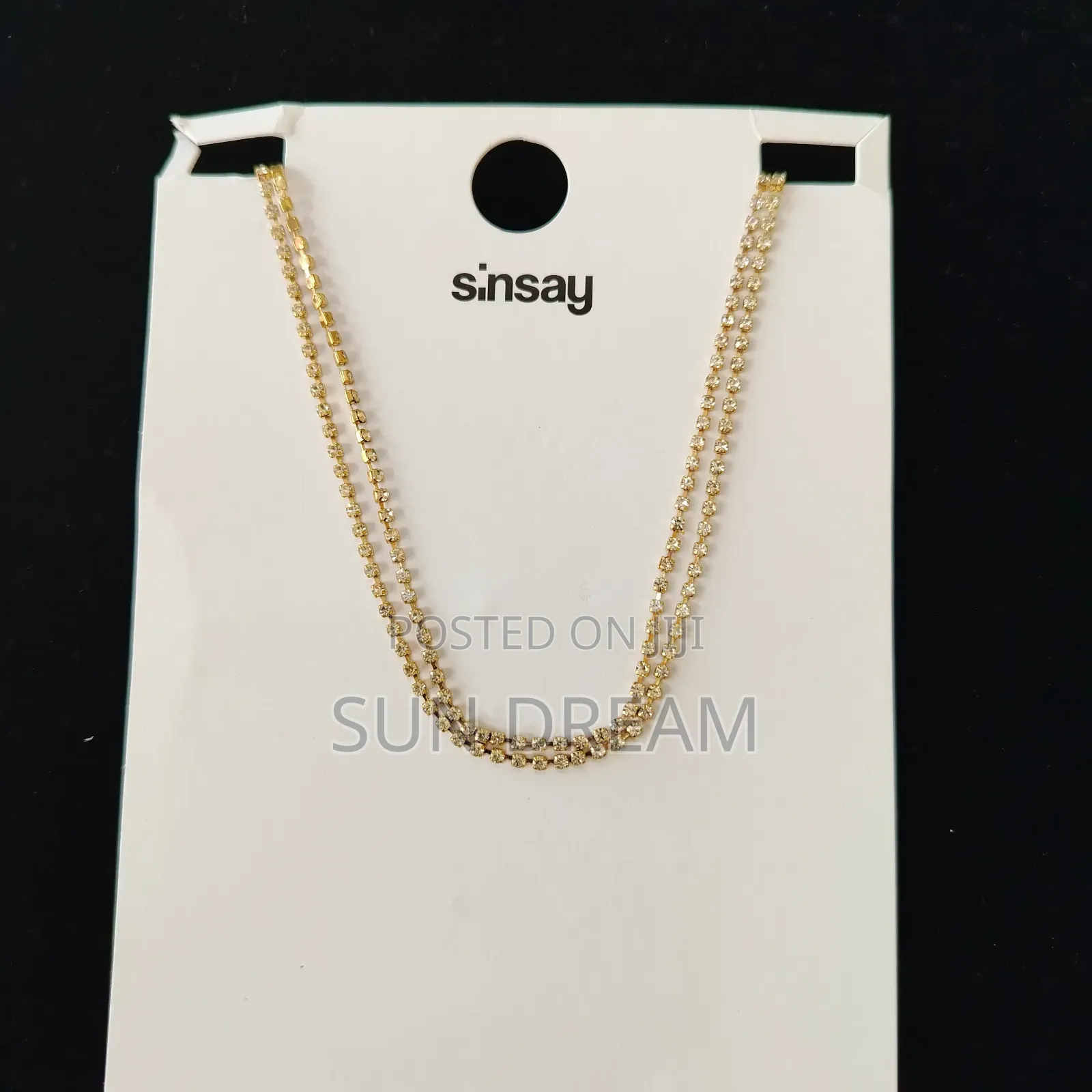 2 Layers Diamond Necklace Lady Necklaces