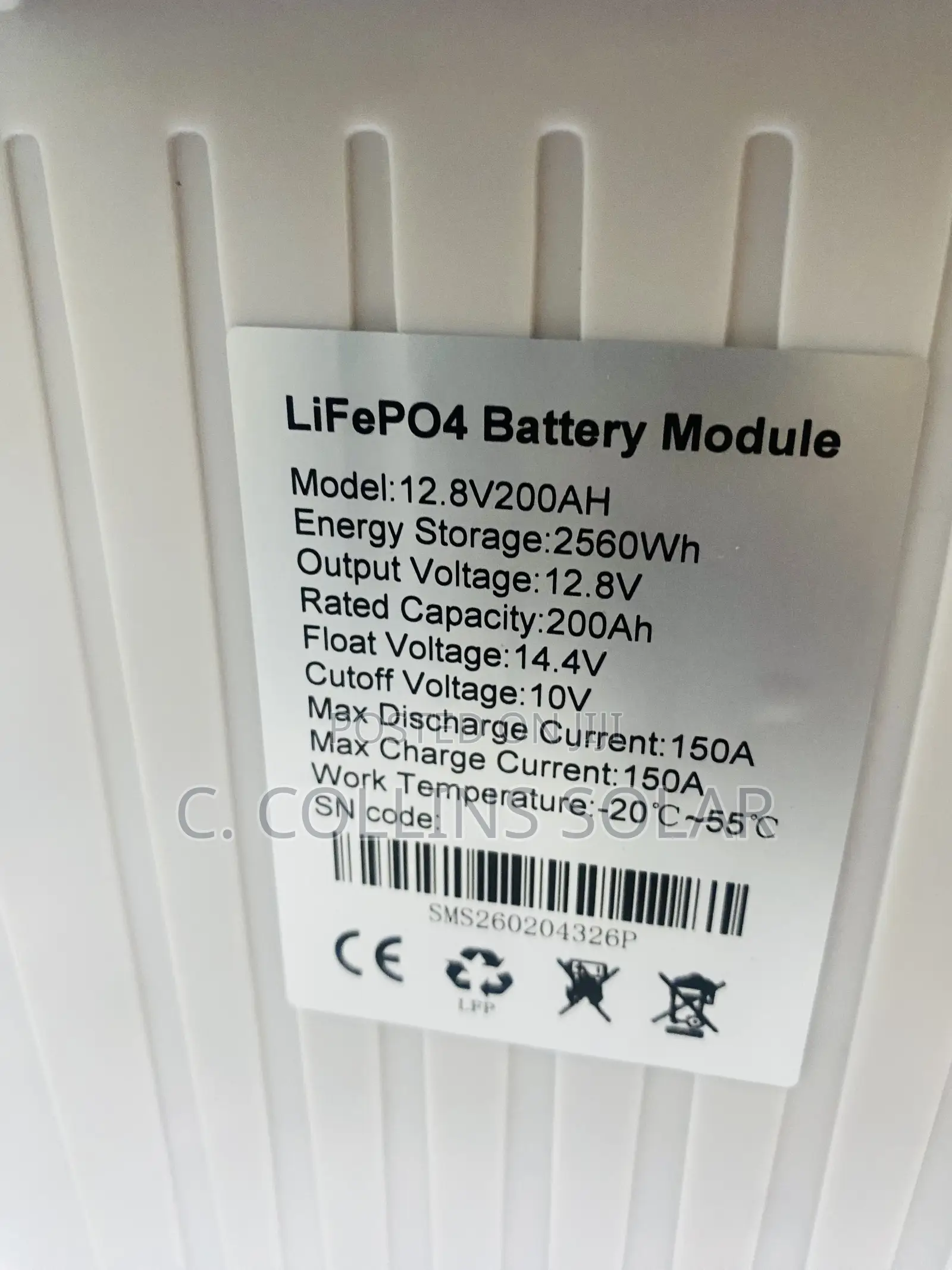 2.5kwh 200ah SMS Lithium Battery