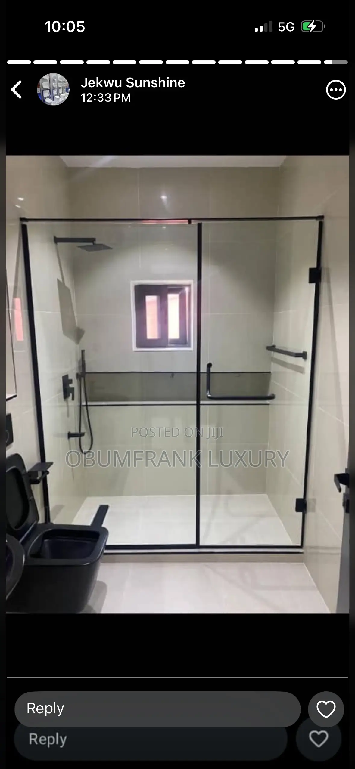 Glass Shower Cubicle 10mm Thickness