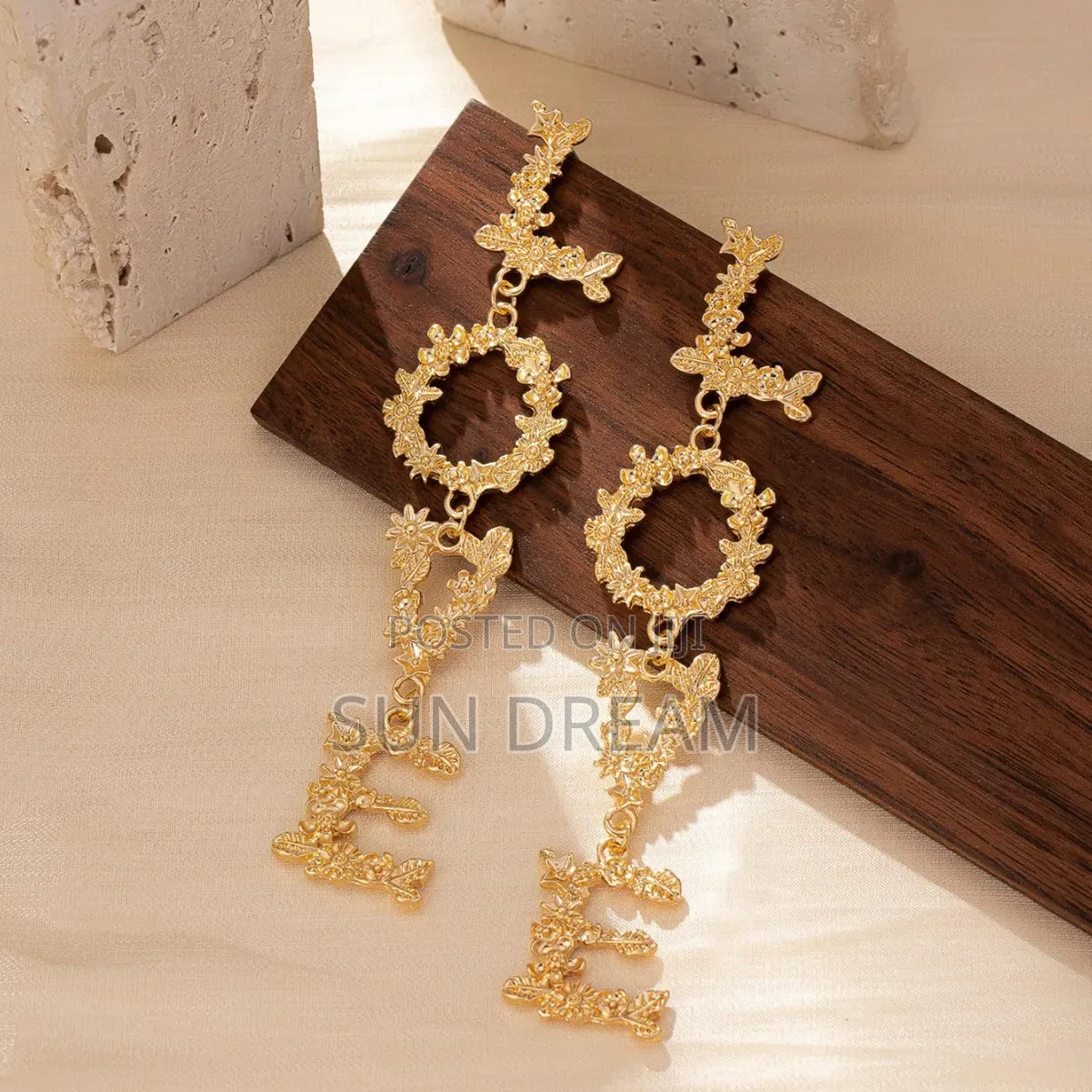 Trendy Earrings Americas Style Love Letter Earrings Women Gift