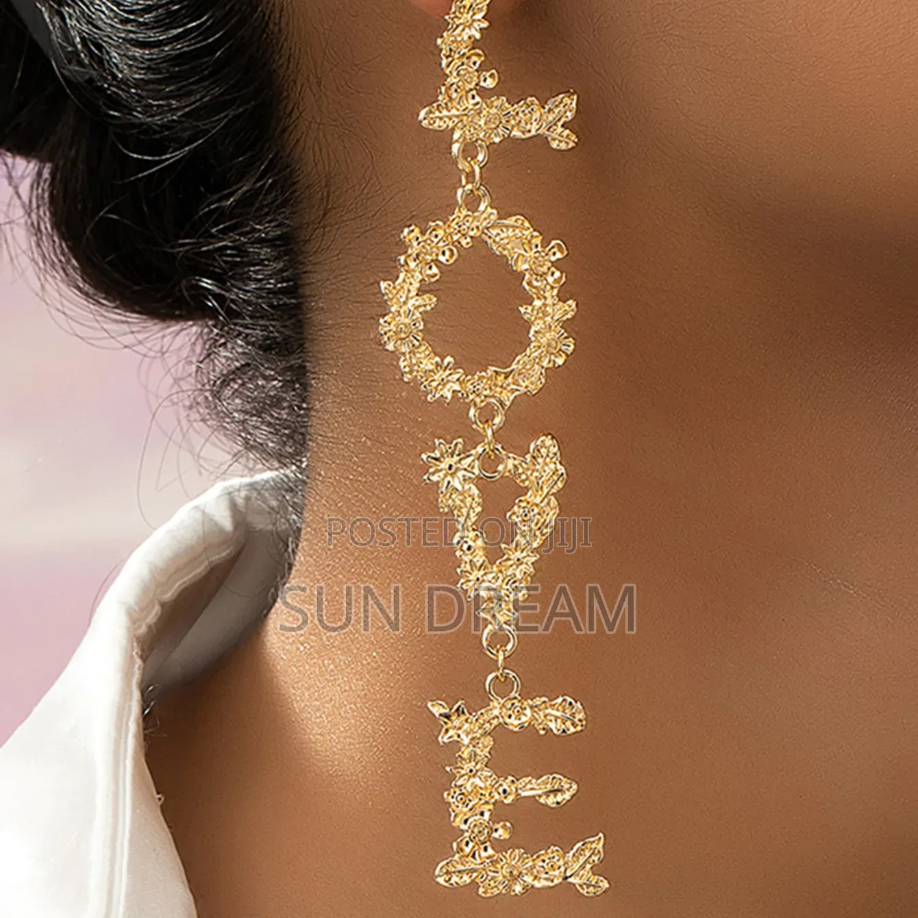 Trendy Earrings Americas Style Love Letter Earrings Women Gift