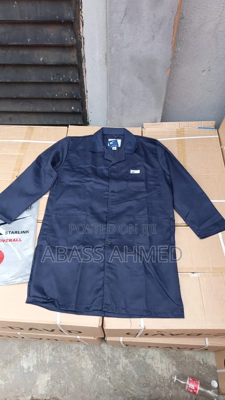 Lab Coat Navy Blue