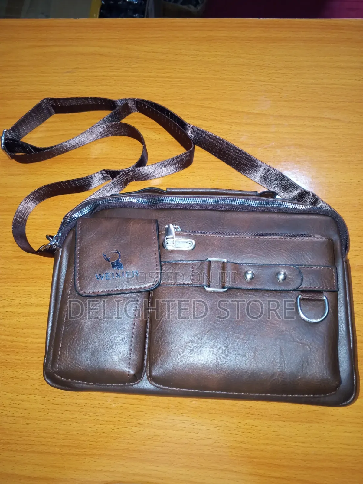 Men Genuine Leather Forever More Shoulder Mini Bag