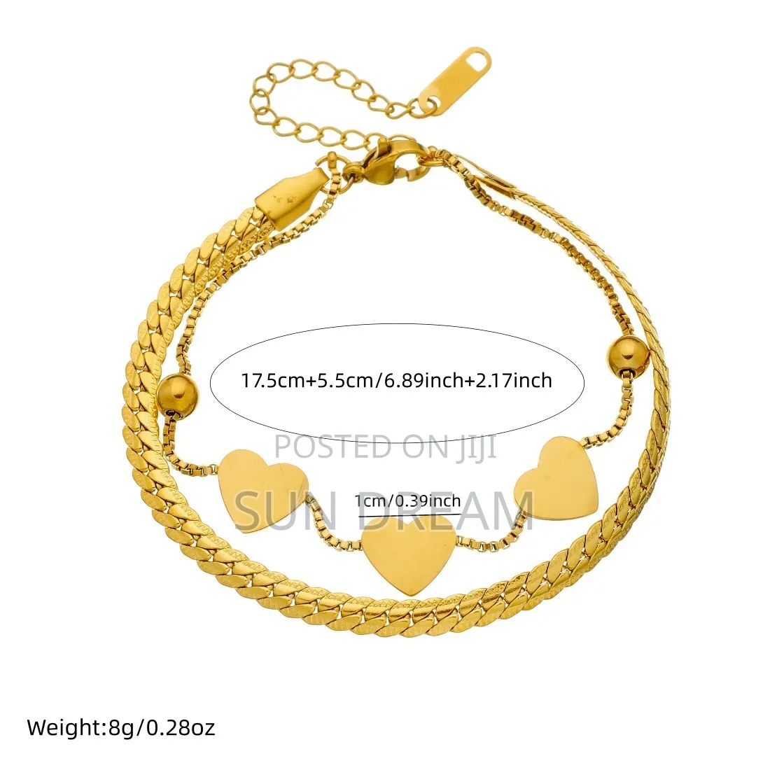Stainless Steel Bracelet Women Heart Bracelets Lady Gift