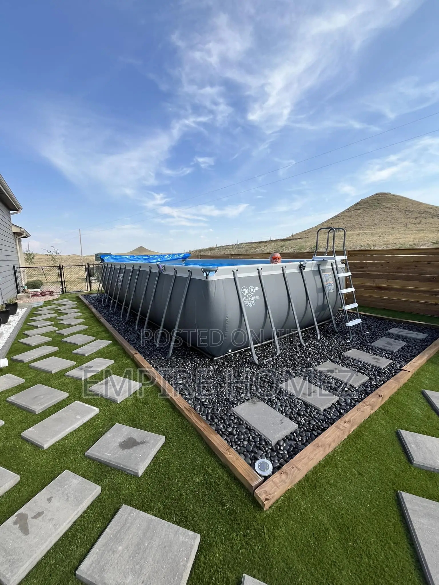 Rectangular Swimming Pool Set 732x366x132 Cm