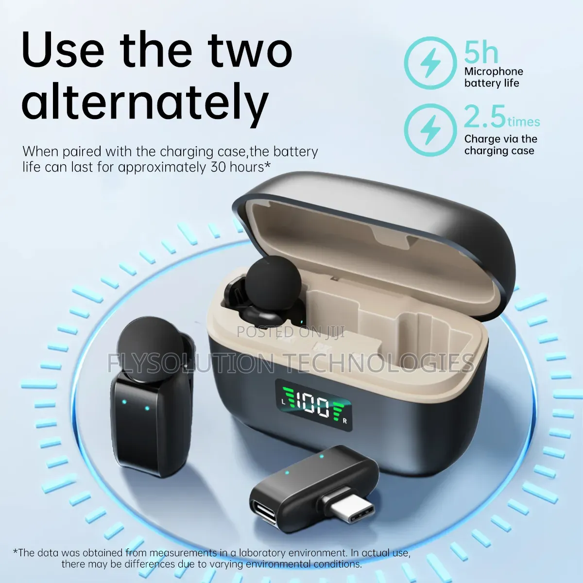Dual Wireless Mic Sx35 Mini Charging Case Lavalier Microphone