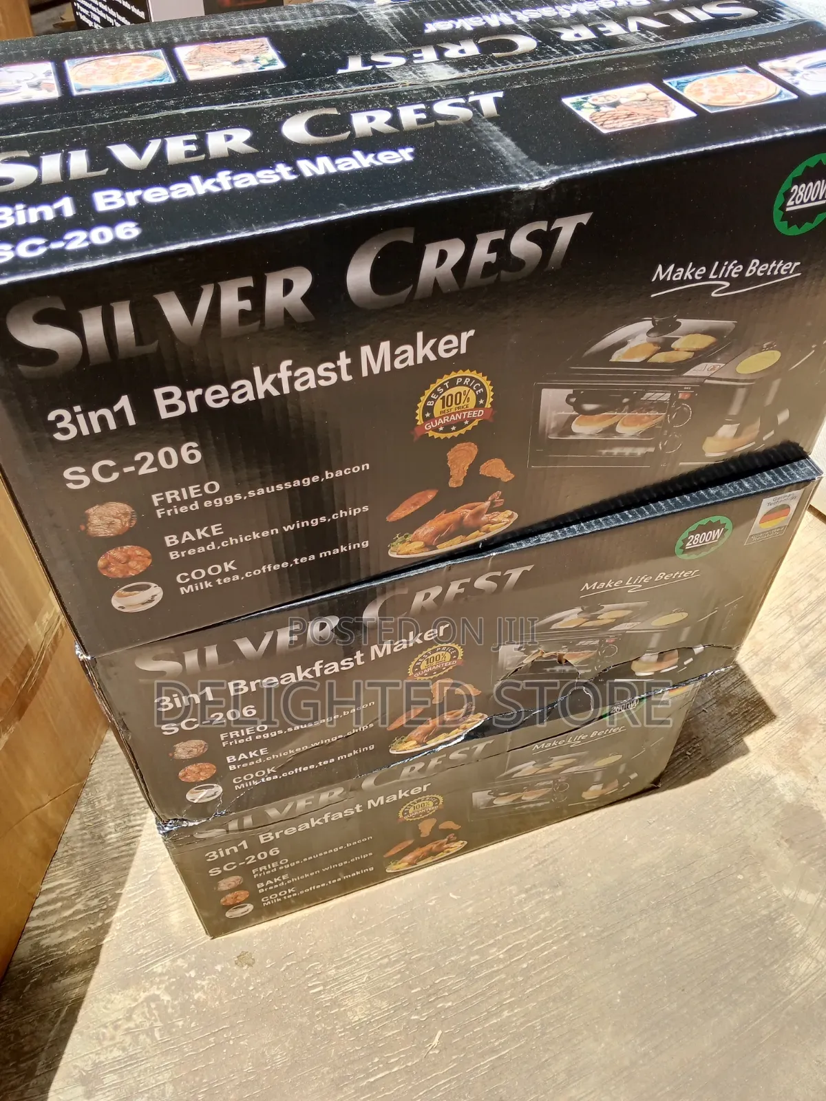 3in1 Silver Crest 2800watt Breakfast Maker (100% Guaranteed)