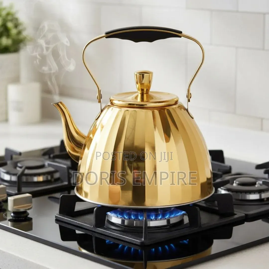 Luxury Stainless Steel Gold Whistling Kettle