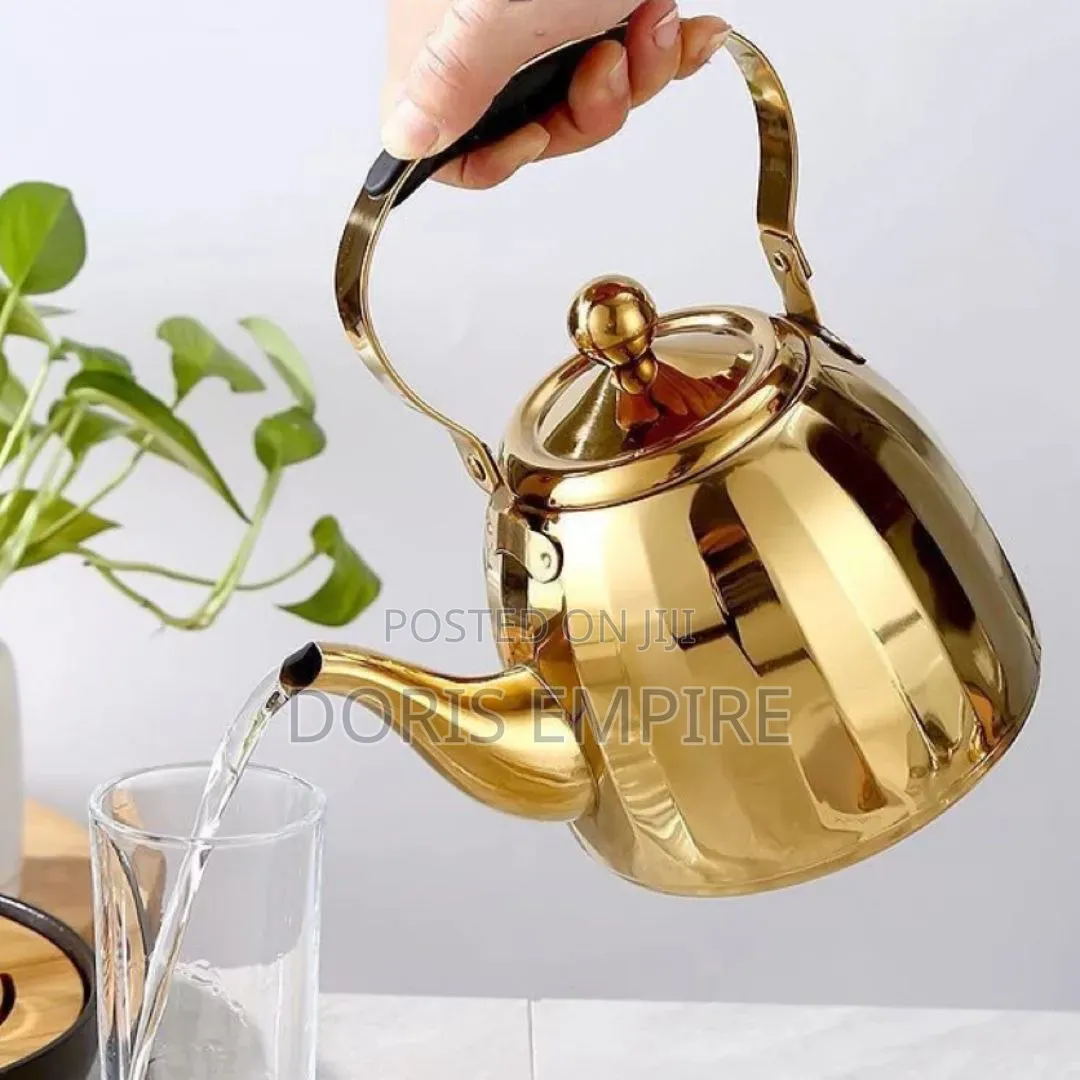 Luxury Stainless Steel Gold Whistling Kettle
