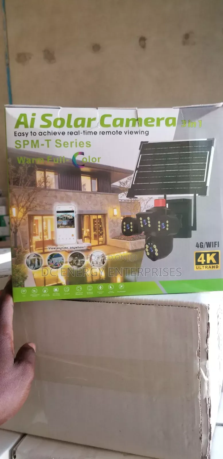 Triple Eyes Solar CCTV Camera.(V380)