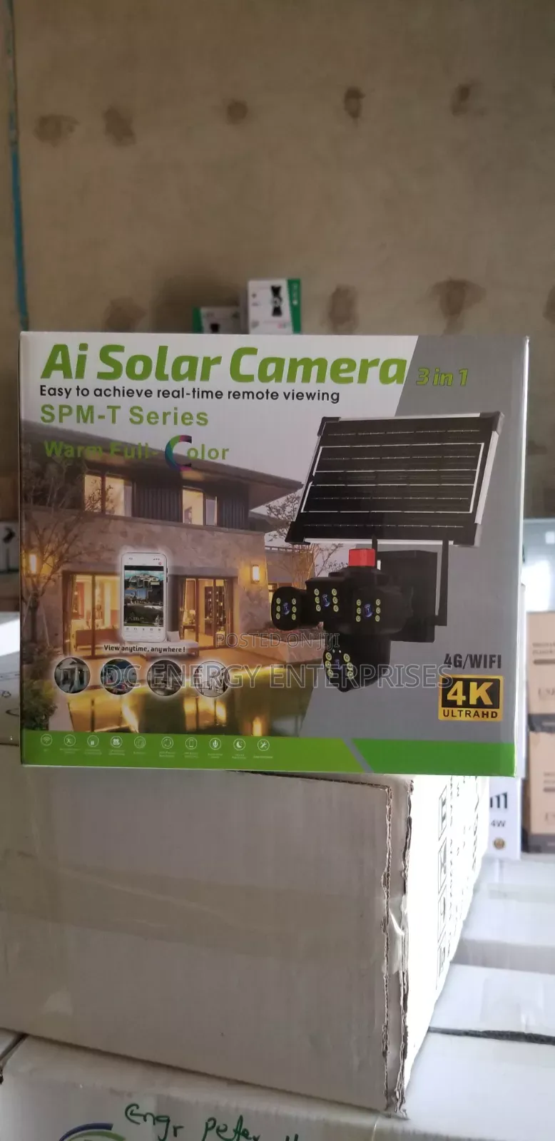 Triple Eyes Solar CCTV Camera.(V380)