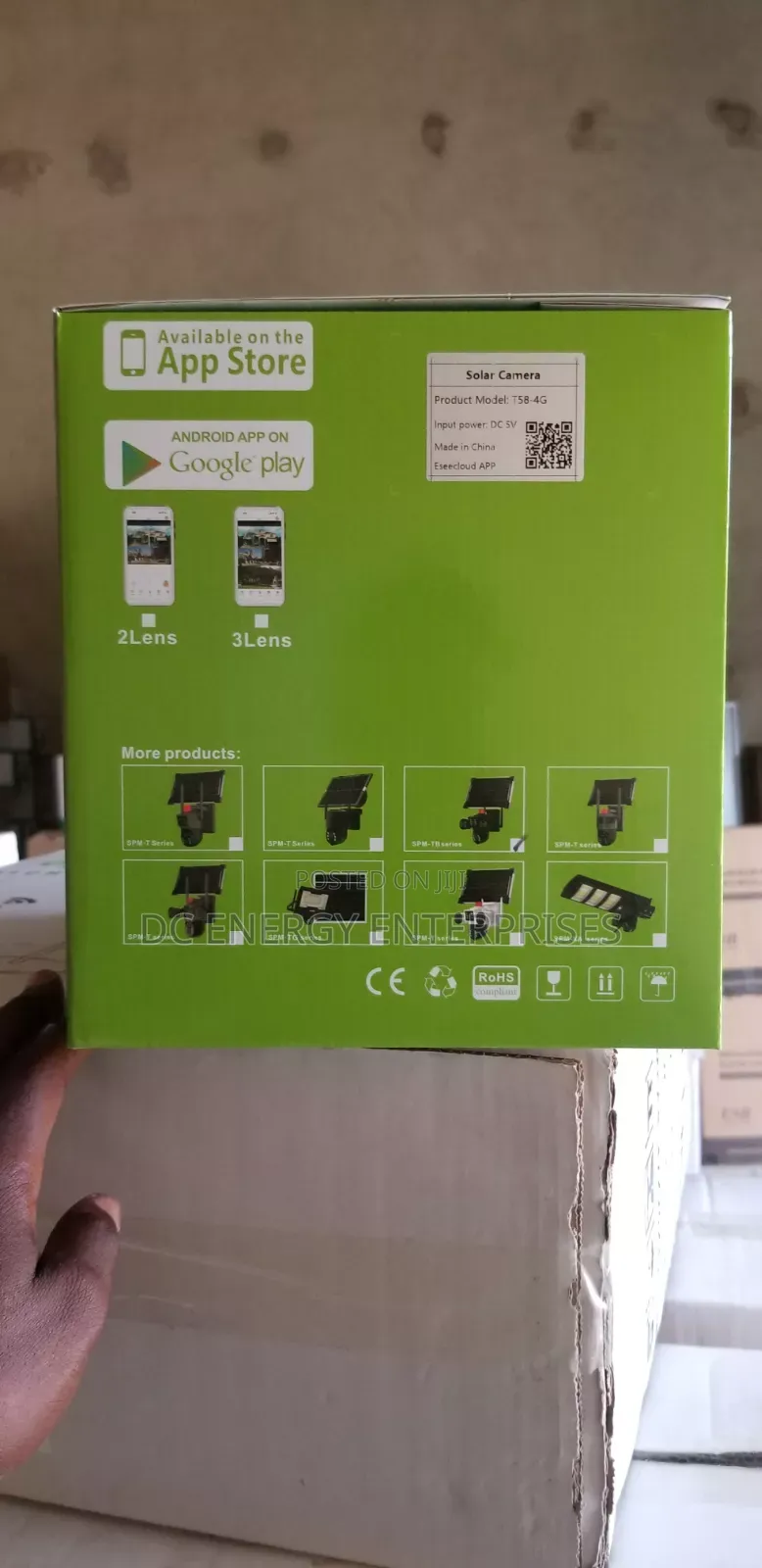 Triple Eyes Solar CCTV Camera.(V380)