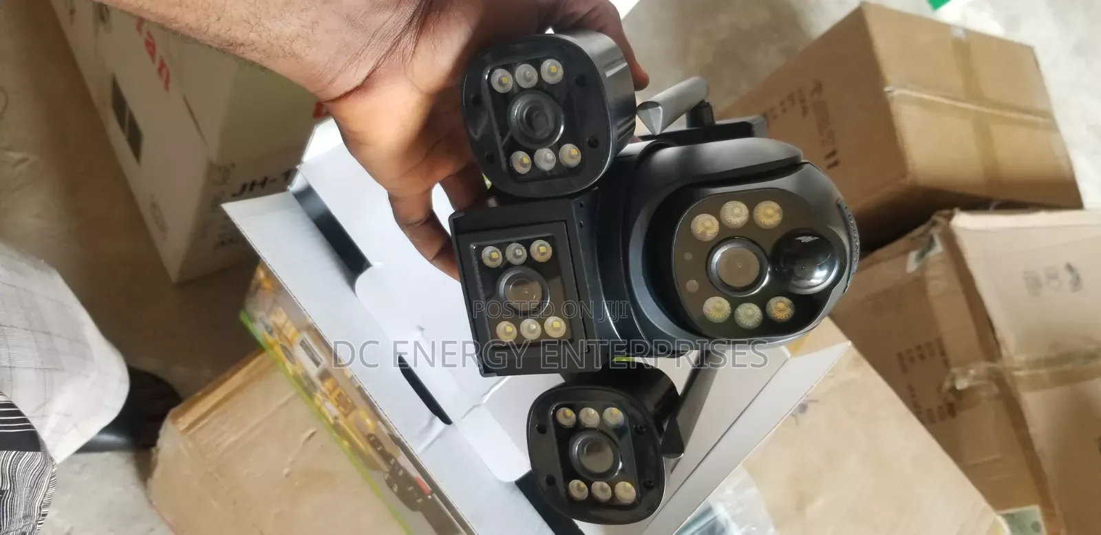 Triple Eyes Solar CCTV Camera.(V380)