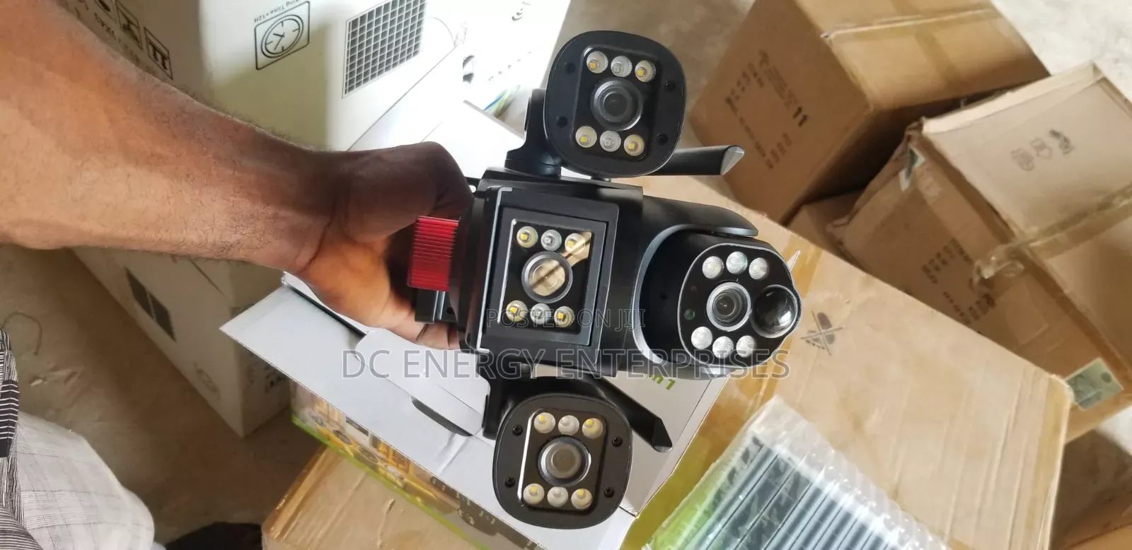 Triple Eyes Solar CCTV Camera.(V380)