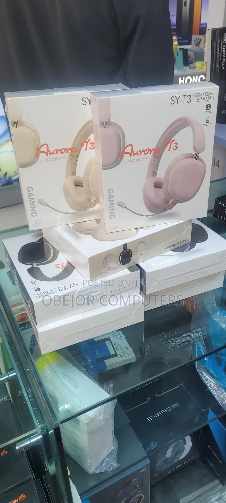 Aurora T3 Sy-T3 Foldable and Rotation Wireless Gaming Headphone