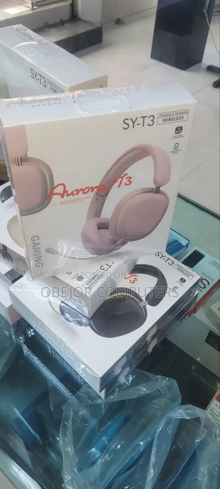 Aurora T3 Sy-T3 Foldable and Rotation Wireless Gaming Headphone