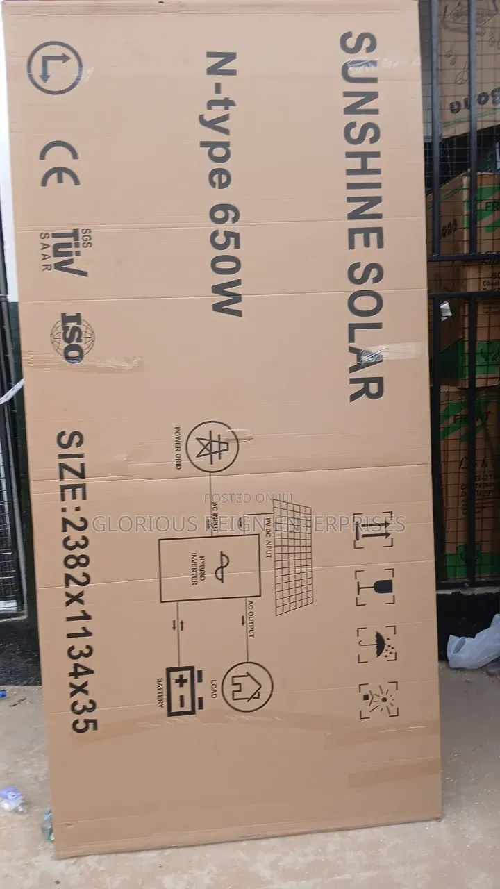 650w Sunshine Solar Panel