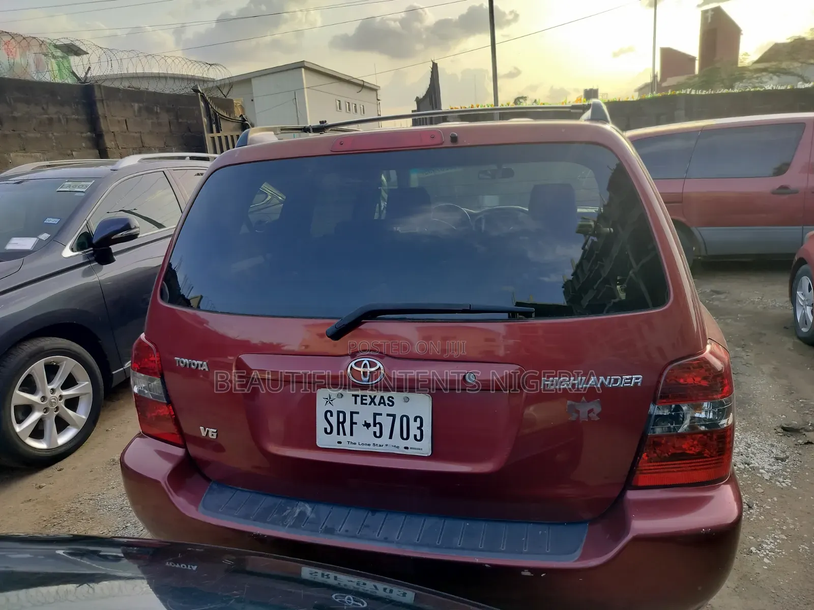 Toyota Highlander V6 2006 Red