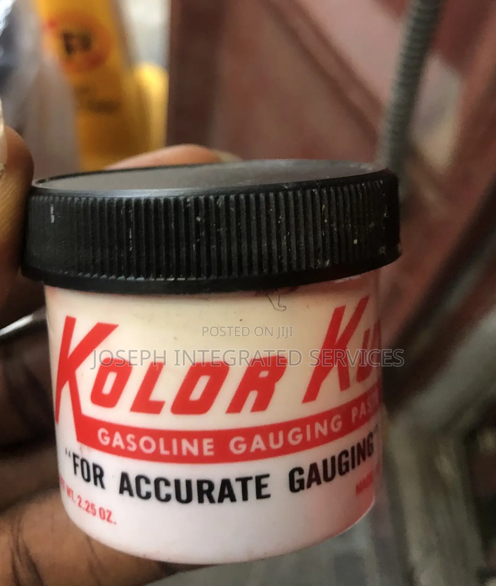 2.25 Oz Jar of Kolor Kut Gasoline Gauging Paste