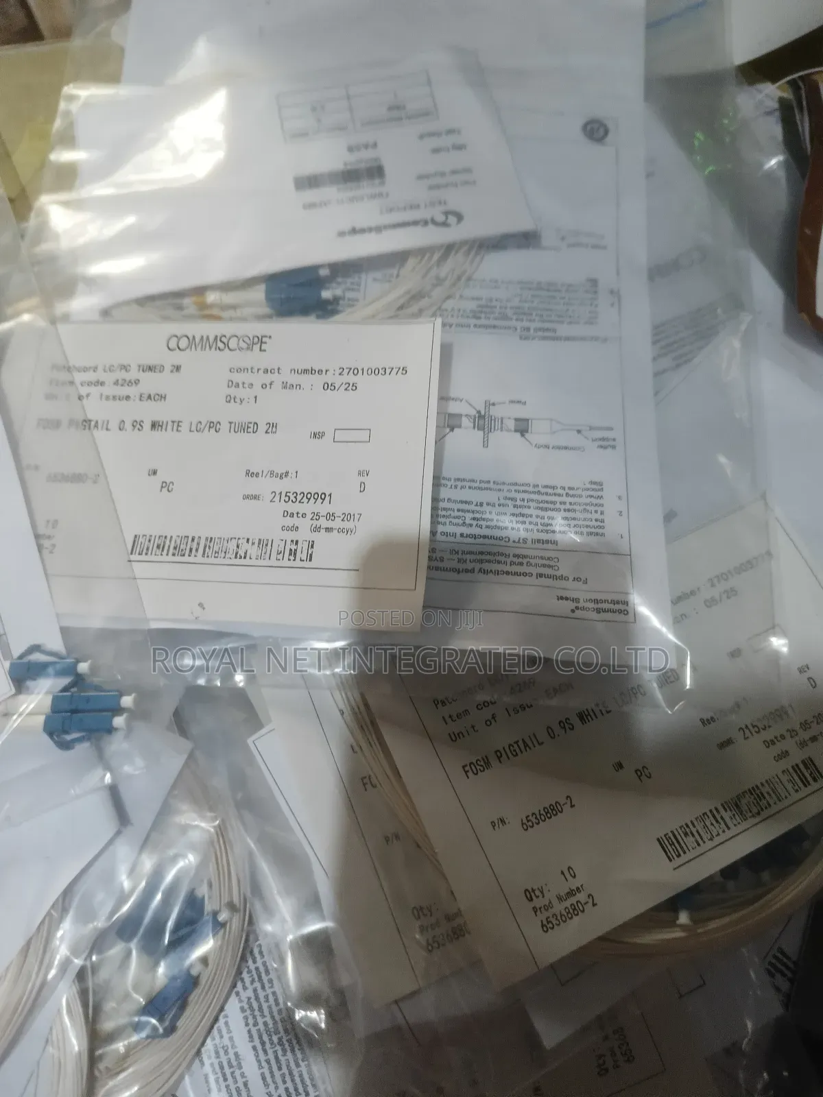 Fibre Pigtail Lc Single Mode Comscope (10pcs ) Pack