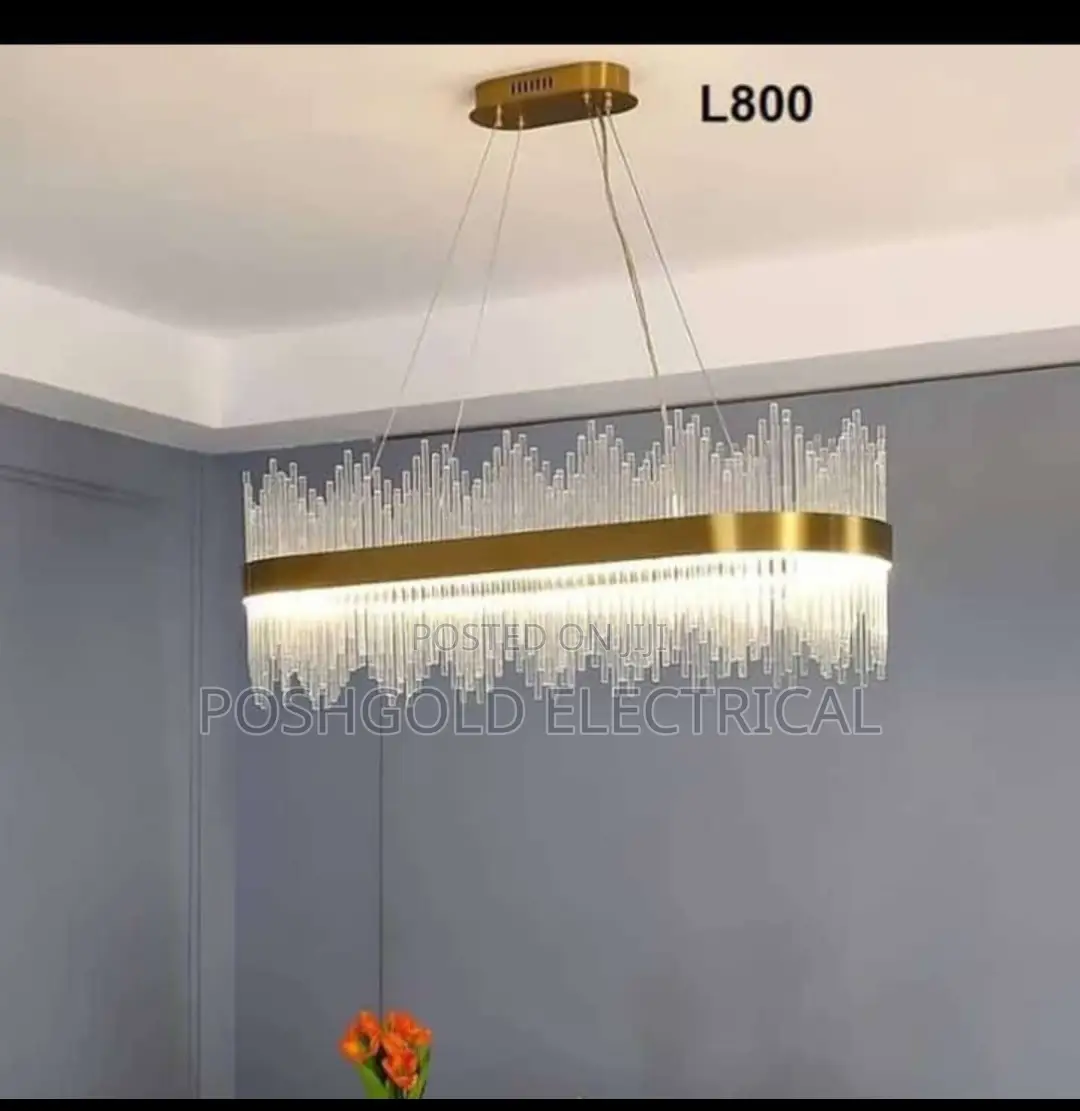 L800 Crystal Rod Linear Chandelier