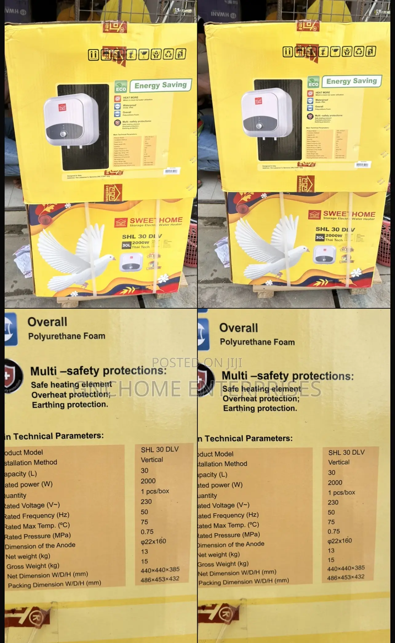 30 Liters Sweet Home Water Heater