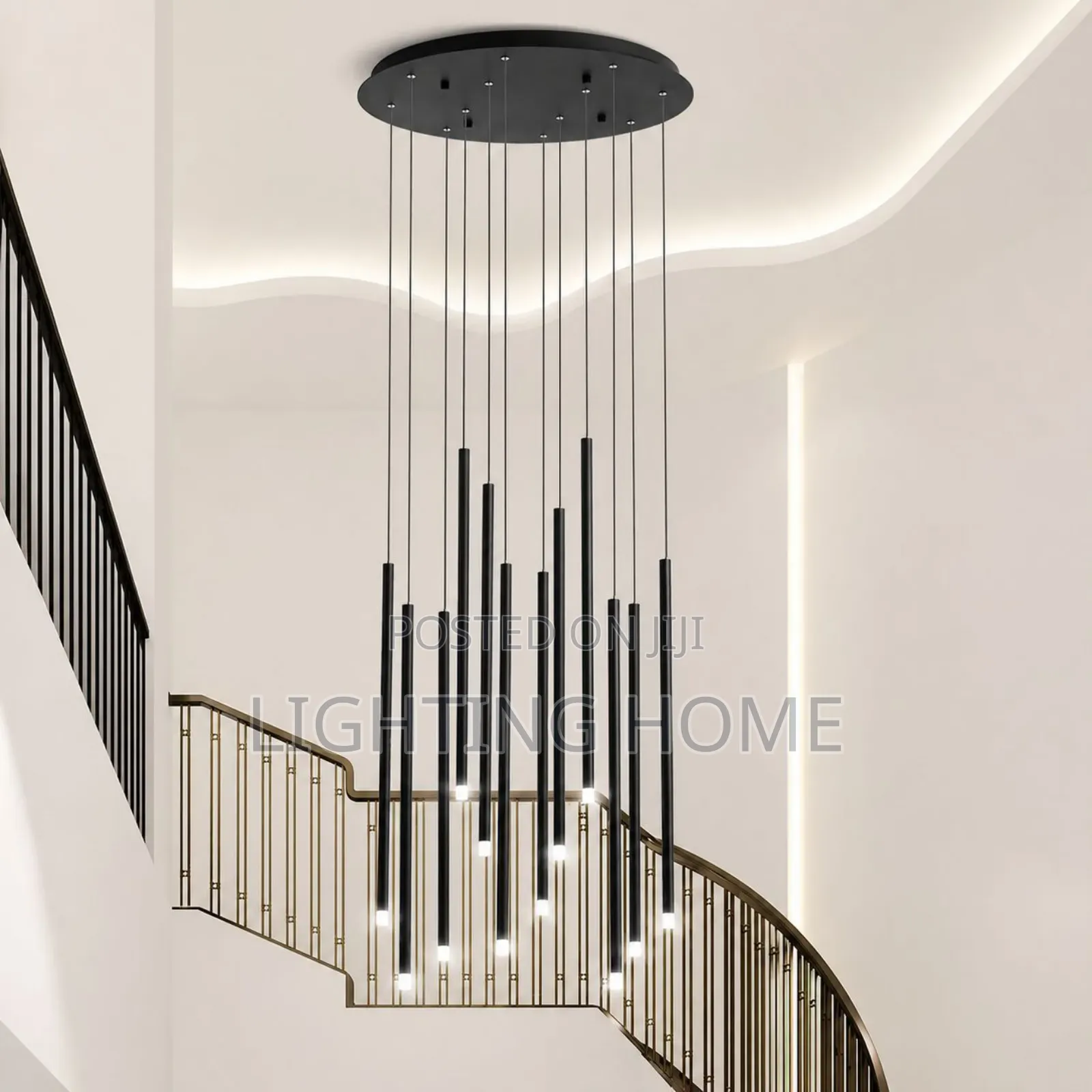 Led Dropping Chandelier Light by 12 Drops