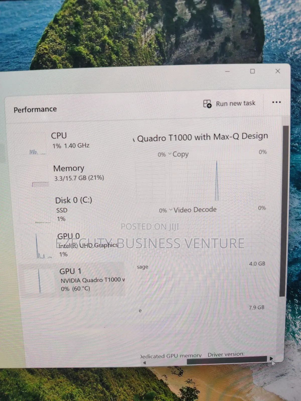 Laptop Lenovo ThinkPad P1 Gen 3 16GB Intel Core i7 SSD 512GB
