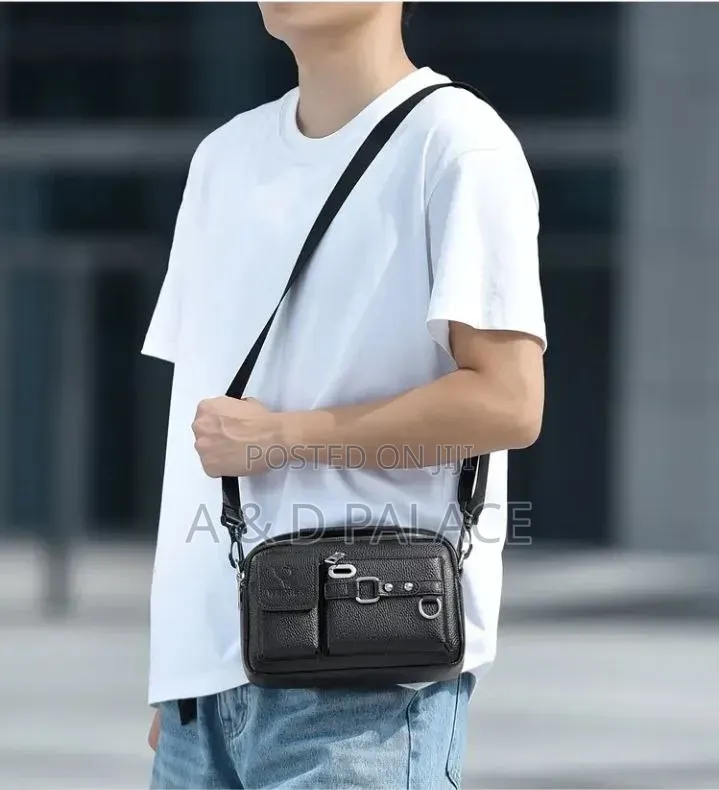 Weixier Multi- Compartment Forever More Genuine Leather Men Bag