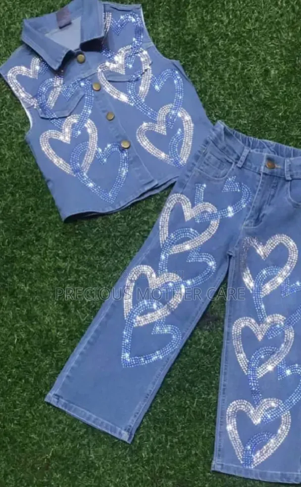 Children Teenagers Children Wear Jeans Set