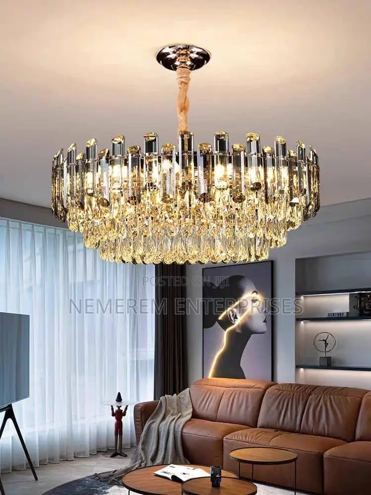 Grand Royal Crystal Chandelier – Luxury Tiered Pendant Lighting